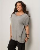Top Zipo gris