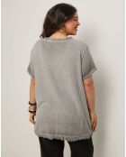 Top Zipo gris