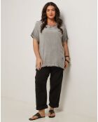 Top Zipo gris