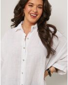 Chemise 100% Lin Senda blanche