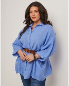 Chemise 100% Lin Senda indigo