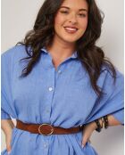 Chemise 100% Lin Senda indigo