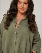 Chemise 100% Lin Senda kaki