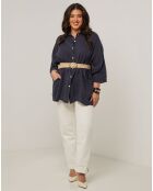 Chemise 100% Lin Senda marine