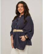 Chemise 100% Lin Senda marine