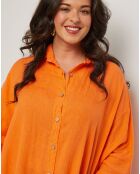 Chemise 100% Lin Senda orange