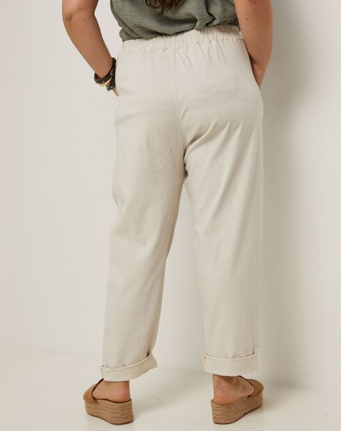 Pantaloni beige Albane