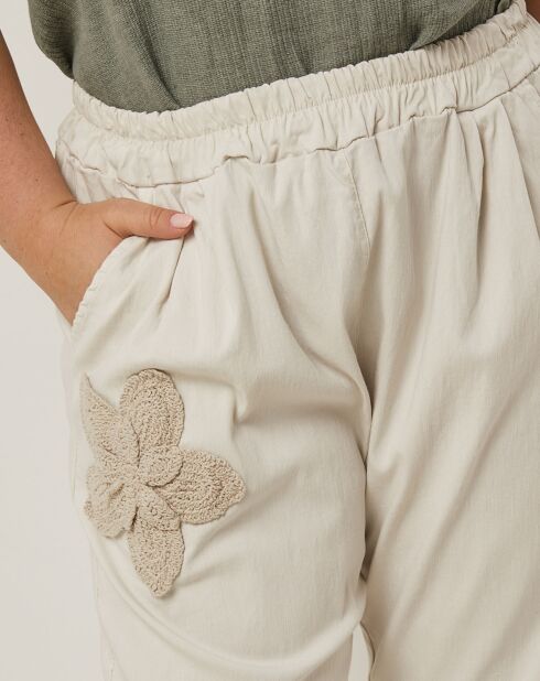 Pantaloni beige Albane