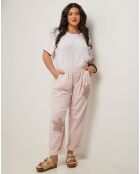 Albane oudroze broek