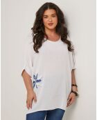 Top en Coton & Lin Catherine blanc