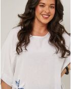 Top en Coton & Lin Catherine blanc