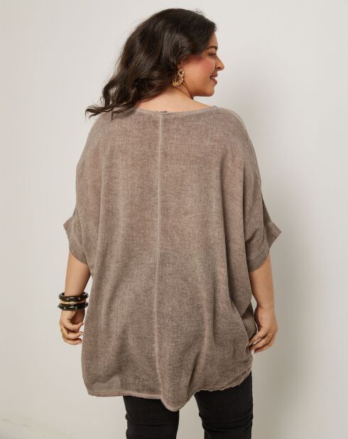 Top en Coton & Lin Catherine taupe