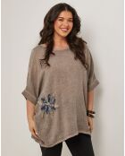 Top en Coton & Lin Catherine taupe