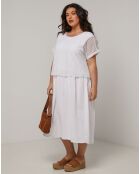 Robe en Coton & Lin Zoe blanche