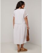 Robe en Coton & Lin Zoe blanche