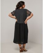 Robe en Coton & Lin Zoe noire