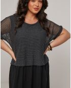 Robe en Coton & Lin Zoe noire