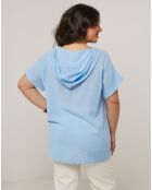 Top en Coton & Lin Vanda ciel