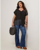 Top en Coton & Lin Vanda noir
