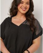 Top en Coton & Lin Vanda noir