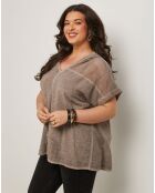 Top en Coton & Lin Vanda taupe