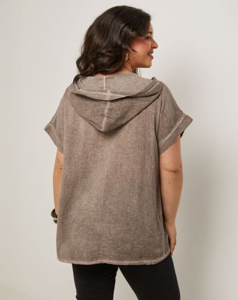Top en Coton & Lin Vanda taupe