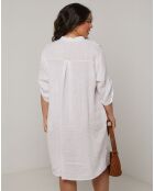Robe 100% Lin Ariane blanche