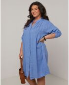 Robe 100% Lin Ariane indigo