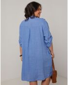 Robe 100% Lin Ariane indigo