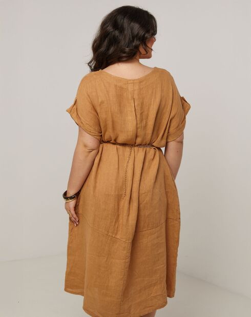 Robe 100% Lin Ranya camel