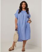 Robe 100% Lin Ranya indigo