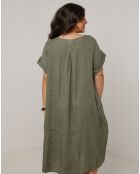 Robe 100% Lin Ranya kaki