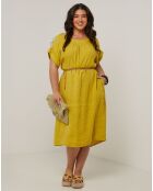 Robe 100% Lin Ranya safran