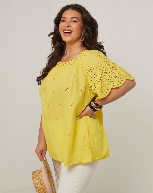 Top Berenice jaune