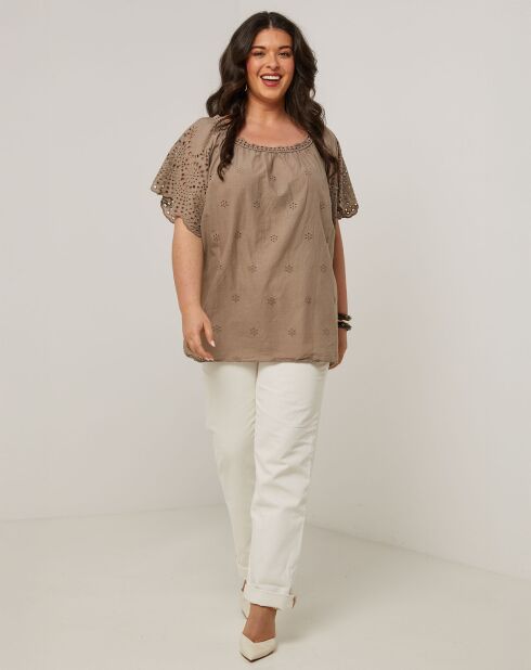 Top Berenice taupe