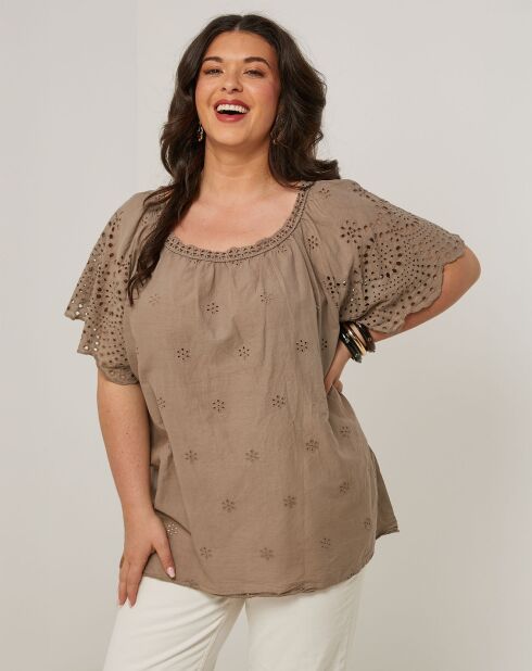 Top Berenice taupe