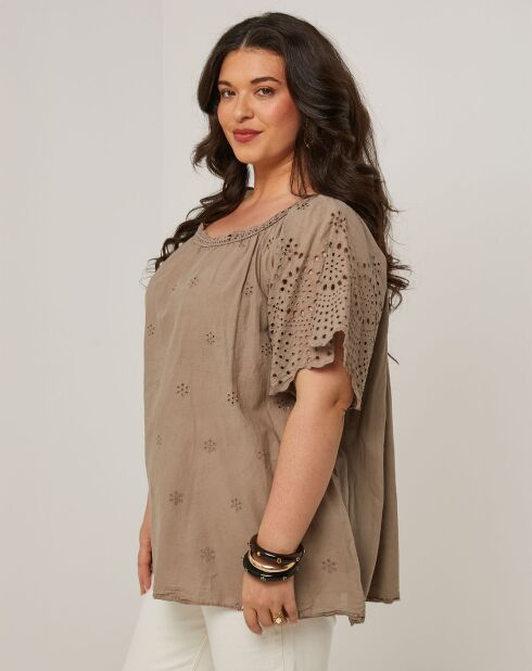 Top Berenice taupe
