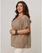 Top Berenice taupe