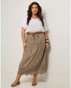 Jupe Amour taupe