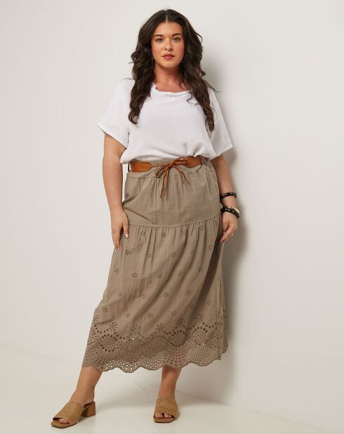 Jupe Amour taupe