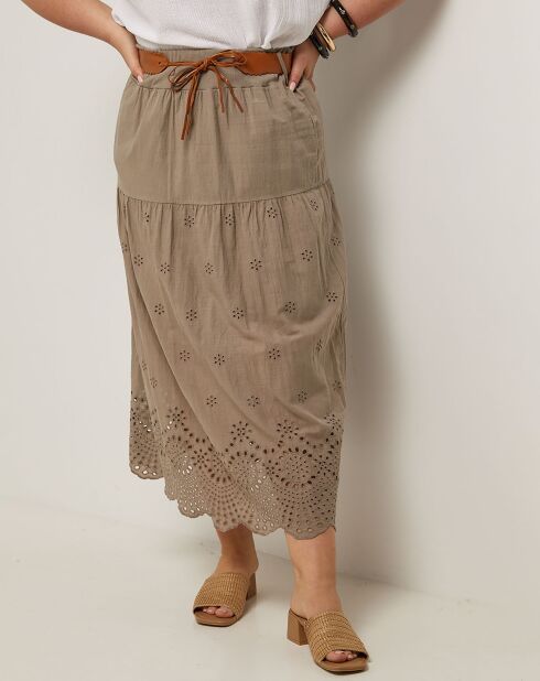 Jupe Amour taupe