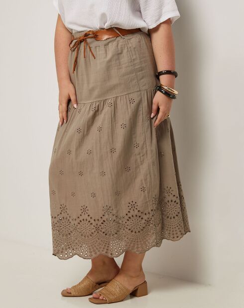 Jupe Amour taupe
