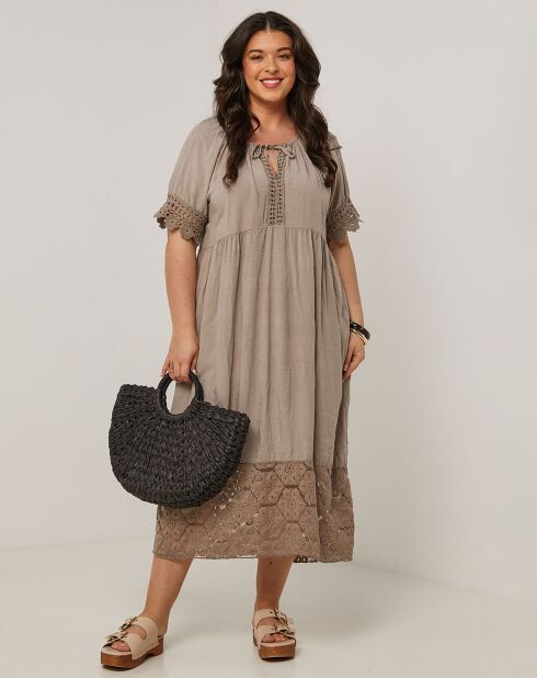 Robe Amaphrodite taupe
