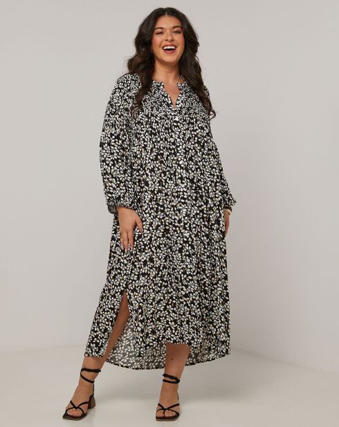 Euthénia zwarte jurk