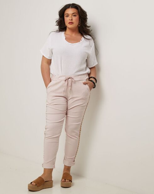 Pantalon Athéna vieux rose