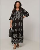 Robe en Coton & Lin Hera noire