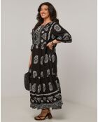 Robe en Coton & Lin Hera noire