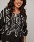 Robe en Coton & Lin Hera noire