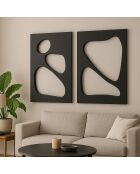 Tableau décoratif noir - 40x60 cm