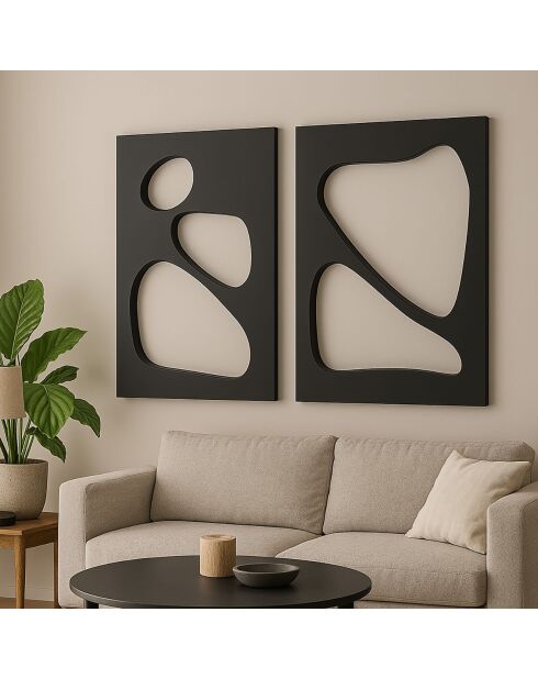 Tableau décoratif noir - 40x60 cm